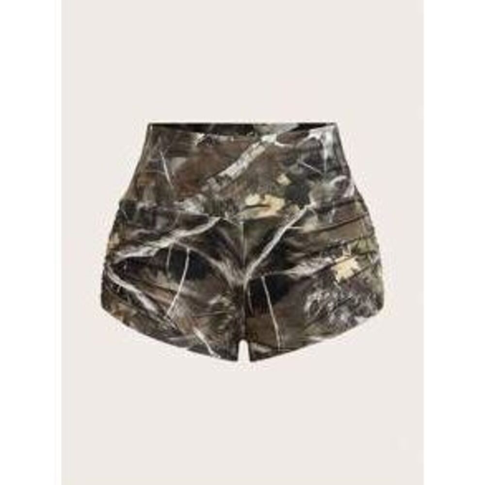 Women's Camo Print Short Shorts